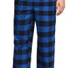 41MPmSP7zNL.jpg Men's 100% Cotton Plaid Flannel Pajama Set, Brushed Soft Lounge & Sleep PJ Top & Bottom with Pockets