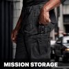 41NgYRX6OOL.jpg Men's Flex Stretch Tactical Pants, Water Resistant Ripstop Cargo Pants, Lightweight EDC Outdoor Work Hiking Pants