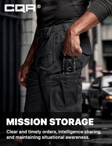 41NgYRX6OOL.jpg Men's Flex Stretch Tactical Pants, Water Resistant Ripstop Cargo Pants, Lightweight EDC Outdoor Work Hiking Pants