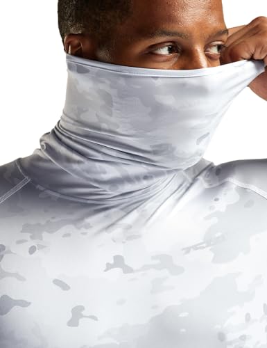 41Q9DsS6xwL.jpg Men's UPF 50+ Mock Long Sleeve Compression Shirts, Athletic Workout Shirt, Base Layer for Water Sports