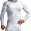 41QOaNHgujL.jpg Men's UPF 50+ Mock Long Sleeve Compression Shirts, Athletic Workout Shirt, Base Layer for Water Sports