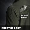 Men's Short Sleeve Tactical Shirts, UPF 50+ Ripstop Military Work Shirts, Breathable Button Down Outdoor Hiking Shirt