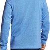 41RydHy0cuL.jpg Men's Quarter Zip Thermal Fleece Lined Sweater, Winter Lightweight Soft Pullover Collar Sweatshirt