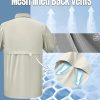 Men's Fishing Shirts Lightweight Cool Quick Dry Sun Protection UV Short Sleeve Shirt for Casual Hiking Safari Travel