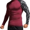 Men's UPF 50+ Long Sleeve Rash Guard, UV/SPF Quick Dry Swim Shirt, Water Surf Swimming Shirts
