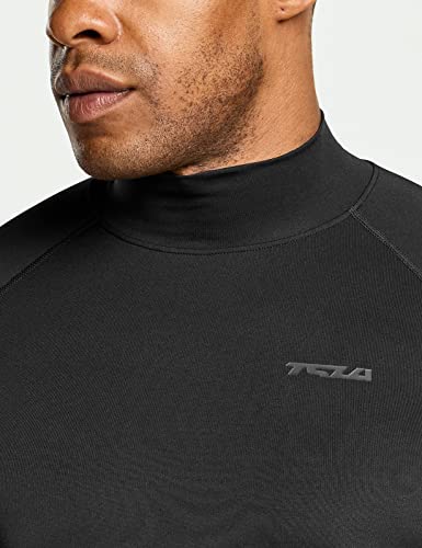 41Uc2ZeKiCL.jpg Men's UPF 50+ Mock Long Sleeve Compression Shirts, Athletic Workout Shirt, Base Layer for Water Sports