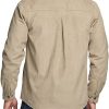 41VCx0lRTdL.jpg Men's Flannel Lined Shirt Jackets, Long Sleeved Rugged Plaid Cotton Brushed Suede Shirt Jacket