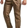 Men's Flex Lightweight Joggers, Elastic Waist Drawstring Casual Pants, Tapered Fit Water Resistant Outdoor Cargo Pants