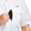 41VGoRa-ImL.jpg Men's Performance Fishing Shirt, Outdoor Recreation Short Sleeve Shirt, UPF 50+ Breathable Button Down Shirts