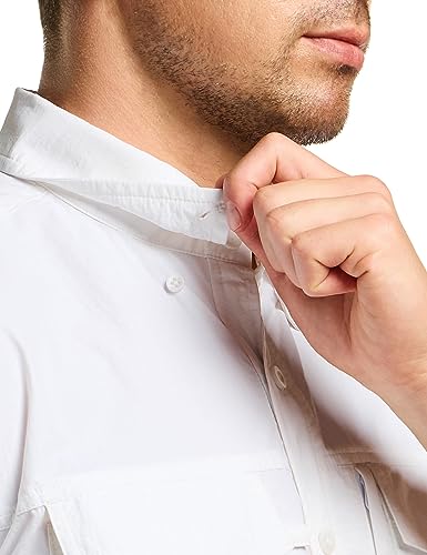 41VU2K3o0OL.jpg Men's Performance Fishing Shirt, Outdoor Recreation Short Sleeve Shirt, UPF 50+ Breathable Button Down Shirts