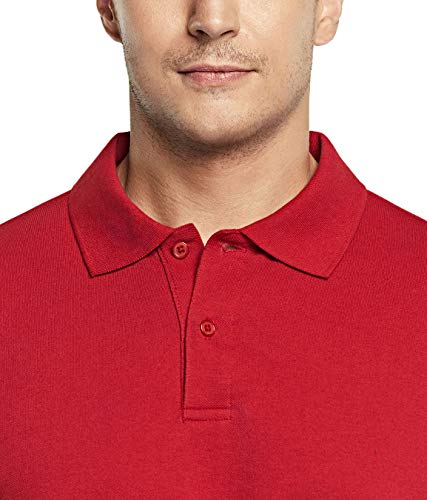 Men's Cotton Pique Polo Shirts, Classic Fit Short Sleeve Solid Casual Shirts, Performance Stretch Golf Shirt