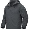 Men's Fleece Jackets Tactical Military Hunting Winter Windproof Warm Hoodie Coat Jacket