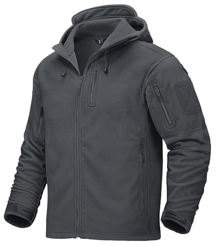 Men's Fleece Jackets Tactical Military Hunting Winter Windproof Warm Hoodie Coat Jacket