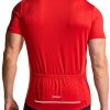 Men's Short Sleeve Bike Cycling Jersey, Quick Dry Breathable Reflective Biking Shirts with 3 Rear Pockets
