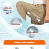 Men's Convertible Hiking Pants Waterproof Quick Dry Zip-Off Lightweight Tactical Multi-Pocket Outdoor Fishing Safari Trousers