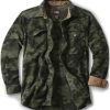 Men's Long Sleeve Heavyweight Fleece Shirts, Plaid Button Up Shirt, Warm Outdoor Casual Shirt with Pockets