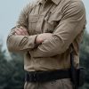 Men's Long Sleeve Tactical Shirts, Ripstop Military Work Shirts, UPF 50+ Breathable Button Down Outdoor Hiking Shirt
