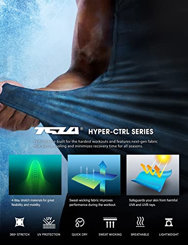 41bMq6TmoHL.jpg Men's Sleeveless Workout Shirts, Dry Fit Running Compression Cutoff Shirts, Athletic Training Tank Top