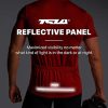 Men's Short Sleeve Bike Cycling Jersey, Quick Dry Breathable Reflective Biking Shirts with 3 Rear Pockets