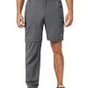 Men's Stretch Convertible Pants Zip-Off Lightweight Quick-Dry Hiking Fishing Travel Pants