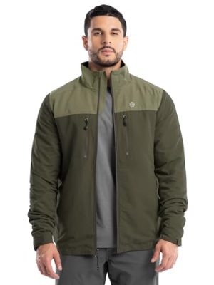 Men's Color Block Performance Full Zip Jacket