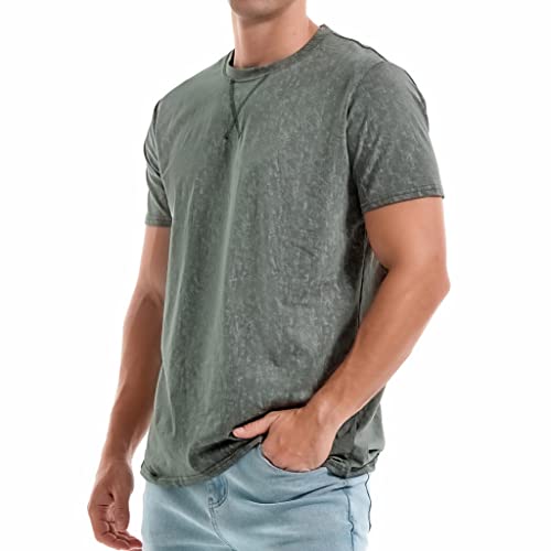 Men's T-Shirts - Premium Cotton Crew Neck Tees S - 4XL