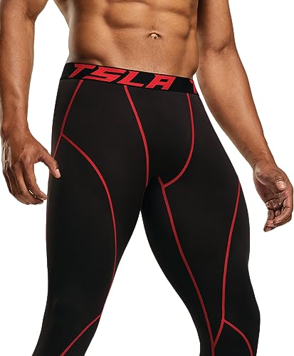 Men's Thermal Compression Pants, Athletic Sports Leggings & Running Tights, Wintergear Base Layer Bottoms