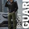 Men's Winter Fleece Lined Pants, Water-Resistant Outdoor Stretch Work Pants, Windproof Casual Pants with Pockets