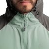 Men's Water Repellent Colorblock Raglan Half Zip Packable Windbreaker Jacket