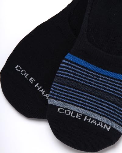 Mens No Show Socks - 2 Pack Breathable Cotton Invisible Liner Low Cut Socks for Men with Heel Grip (Sizes: 7-12)