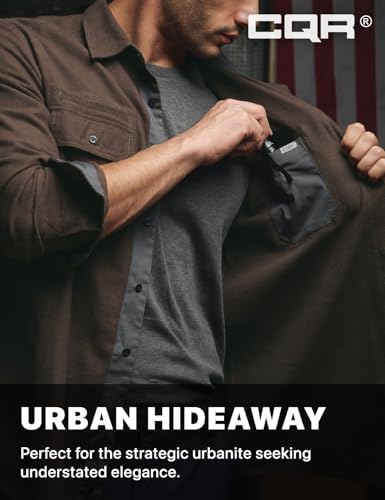 Men's Flannel Button Down Shirts, Soft Cotton Plaid Long Sleeve Tactical Work Shirt, Warm Outdoor Essential with Pocket