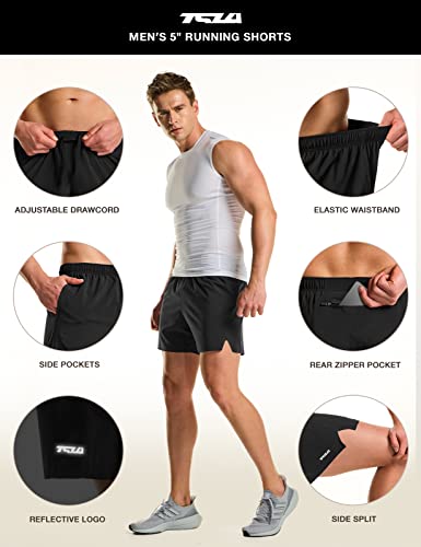 41nmDoIPIQL.jpg Men's Active Running Shorts, Training Exercise Workout Shorts, Quick Dry Gym Athletic Performance Shorts with Pockets