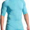 41oEPxL-UjL.jpg Men's Rash Guard Swim Shirts, UPF 50+ Quick Dry Mid/Short Sleeve Swimming Shirt, UV/SPF Water Surf Shirts