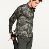 Men's Quarter Zip Thermal Pullover Shirts, Winter Fleece Lined Lightweight Running Sweatshirt