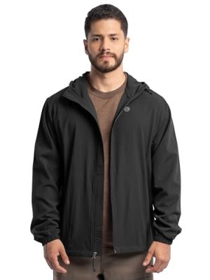 Men's Flex Ventilated Full Zip Windbreaker Hiking Jacket