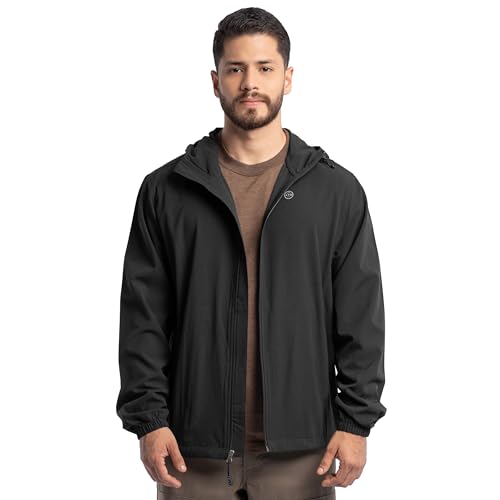 Men's Flex Ventilated Full Zip Windbreaker Hiking Jacket