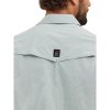 by Wrangler Men's Western Drover Button-Down Shirt, Iceberg Green