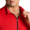 Men's Short Sleeve Bike Cycling Jersey, Quick Dry Breathable Reflective Biking Shirts with 3 Rear Pockets