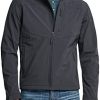 Men's Full-Zip Softshell Winter Jacket, Waterproof Fleece Lined Athletic Jacket, Outdoor Sport Windproof Jackets