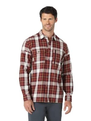 Men's Regular Fit ATG Plaid Long Sleeve Button-Down Shirt -
