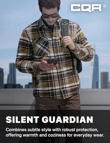 41tB7XY1YoL.jpg Men's Plaid Flannel Shirt Jacket, Long Sleeve Soft Warm Sherpa/Quilted Lined Jacket, Outdoor Button Up/Zip-Front Jacket