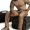 Men's Tactical Pants, Water Resistant Ripstop Cargo Pants, Lightweight EDC Work Hiking Pants, Outdoor Apparel