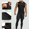 41vDCBvqljL.jpg Men's Sleeveless Workout Shirts, Dry Fit Running Compression Cutoff Shirts, Athletic Training Tank Top