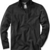 Men's Quarter Zip Utility Fleece Pullover, Outdoor Casual Thermal Sweater, Chest Zipper Pocket, Mock Neck Long Sleeve