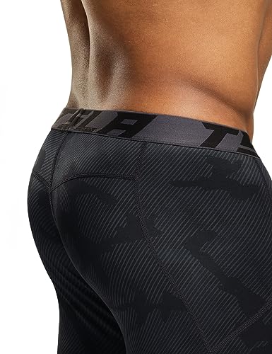 Men's Thermal Compression Pants, Athletic Sports Leggings & Running Tights, Wintergear Base Layer Bottoms