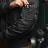 Men's Casual Bomber Jacket, Outdoor Fall/Winter Zip-Up Windbreaker, Water Resistant Padded MA-1 Flight Jacket with Pocket