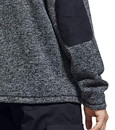 512GTrq0otL.jpg Men's Thermal Fleece Half Zip Pullover, Winter Outdoor Warm Sweater, Lightweight Long Sleeve Sweatshirt