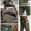 Men's Convertible Cargo Tactical Pants, Water Resistant Outdoor Hiking Pants, Zip Off Lightweight Stretch Work Pants