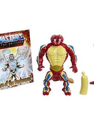Origins Action Figure & Accessory, Rise of Snake Men Rattlor, Articulation & Mini Comic Book, 5.5 inch