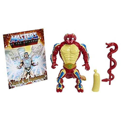 Origins Action Figure & Accessory, Rise of Snake Men Rattlor, Articulation & Mini Comic Book, 5.5 inch